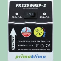 Prima Klima PK125WHSP-2 360/460m³h, Ø125...