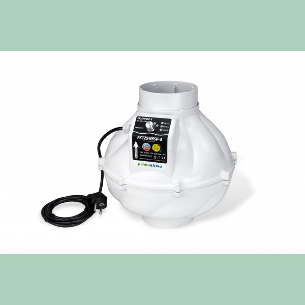 Prima Klima PK125WHSP-3 300-530m³h, Ø125mm 3Speed AC Whisper