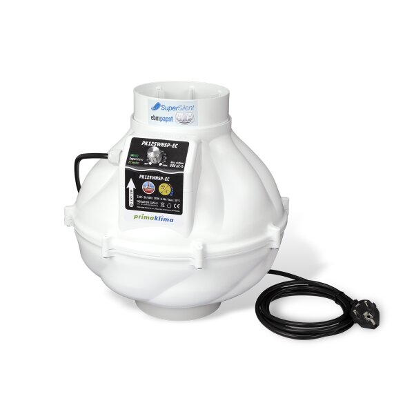 Prima Klima PK125WHSP-EC 800mÂ³h, Ã˜125mm 0-100%