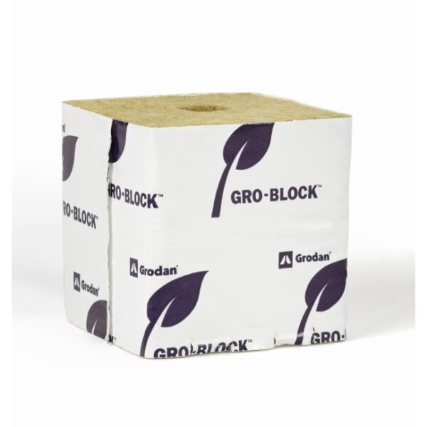 Grodan Improved (CSC) Deltablock 10cm, Loch Ã˜40mm 144St.