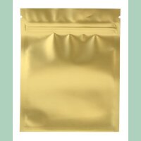 Zip-Beutel Nylon Gold 125x100mm 100er Pack