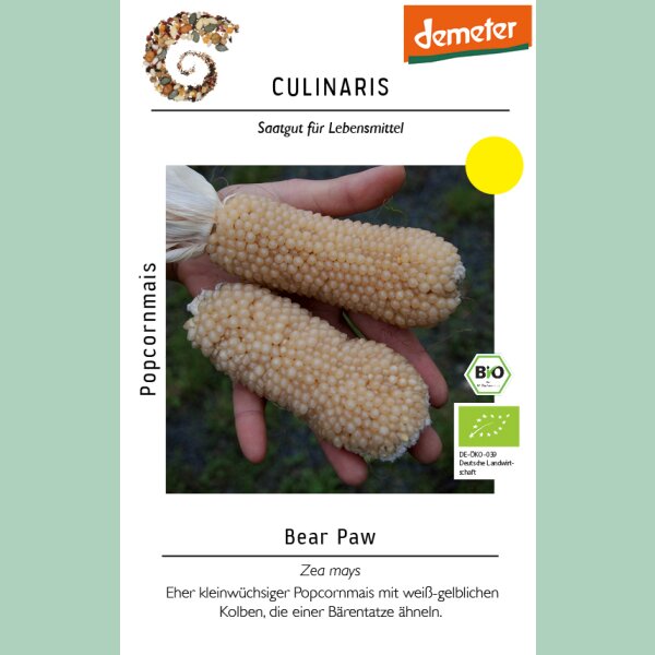 Popcornmais Bear Paw