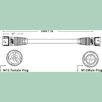Lumatek LED Daisy Chain Control Cable 5m