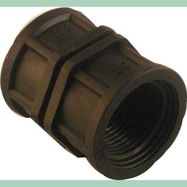 Kupplung PE Ã˜19mm (3/4 Zoll) IG auf Ã˜19mm (3/4 Zoll) IG